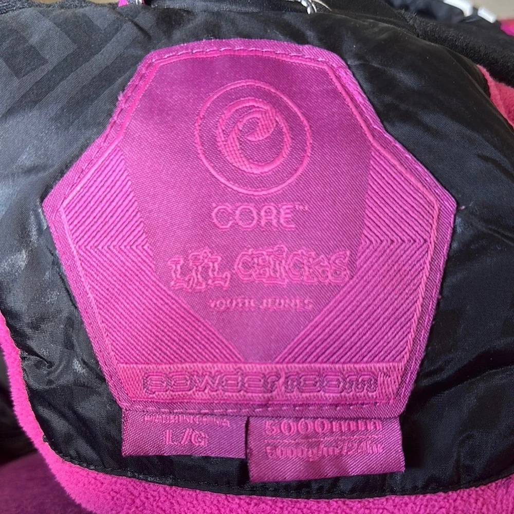 Core Powder Room Lil Chicks Ski/Snowboard/Winter Jacket Like New sz Large